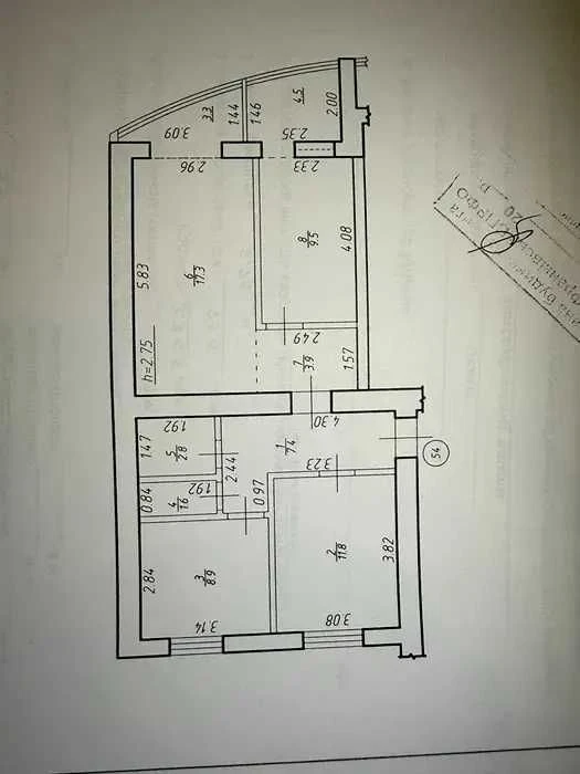 3-room apartment in a completed residential building on Mykolych Street