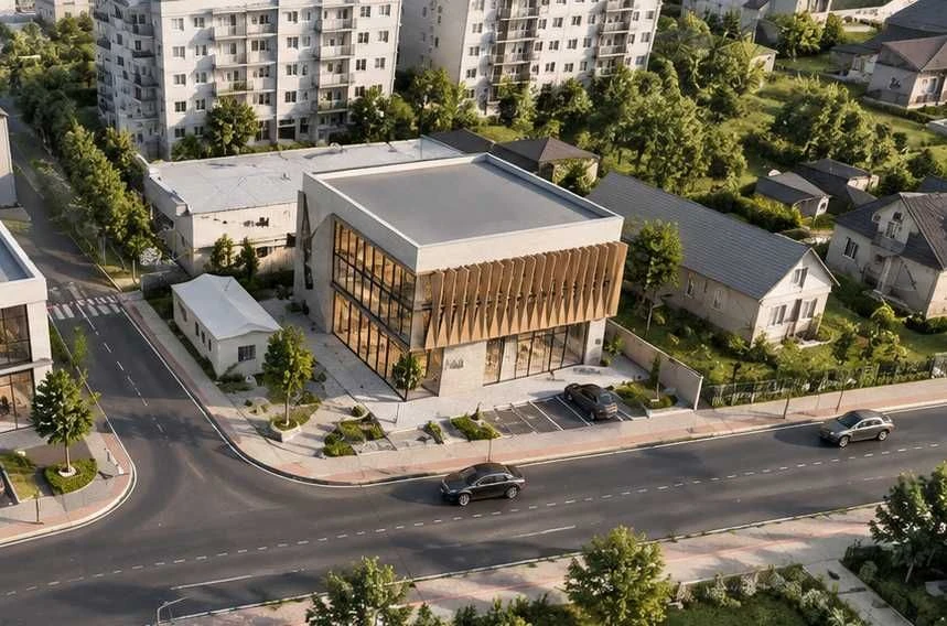 Facade plot for business