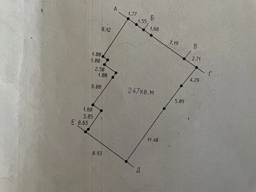 Land plot in the center of Cherkasy
