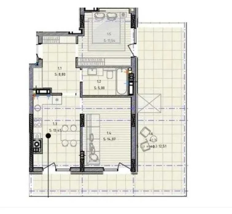 квартира в ЖК "Кленовий двір", 2-кімнатна, найкраща ціна, Рясне