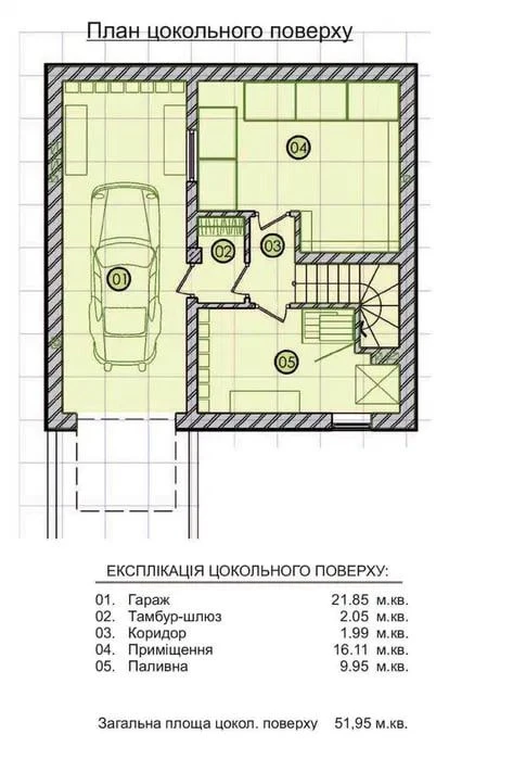 Modern 3-story cottage with garage and terrace near Soul