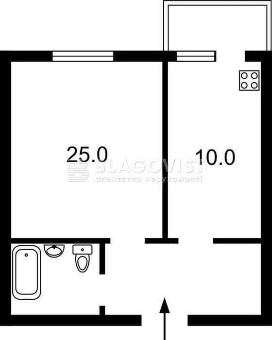 1 room Golden Gate, Reitarska St., Honchara Center