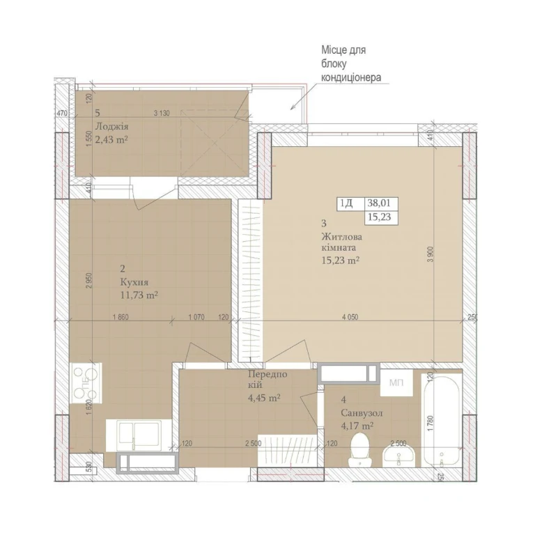 Apartment for Sale in ЖК Дніпровська Мрія