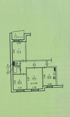 Продається простора 3-кімнатна квартира. Ідеальне планування. Житлова.