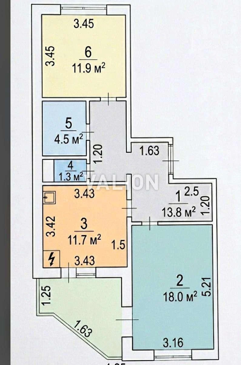 Sale of a 2-room apartment at Radenska Street 3