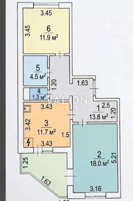 Sale of a 2-room apartment at Radenska Street 3