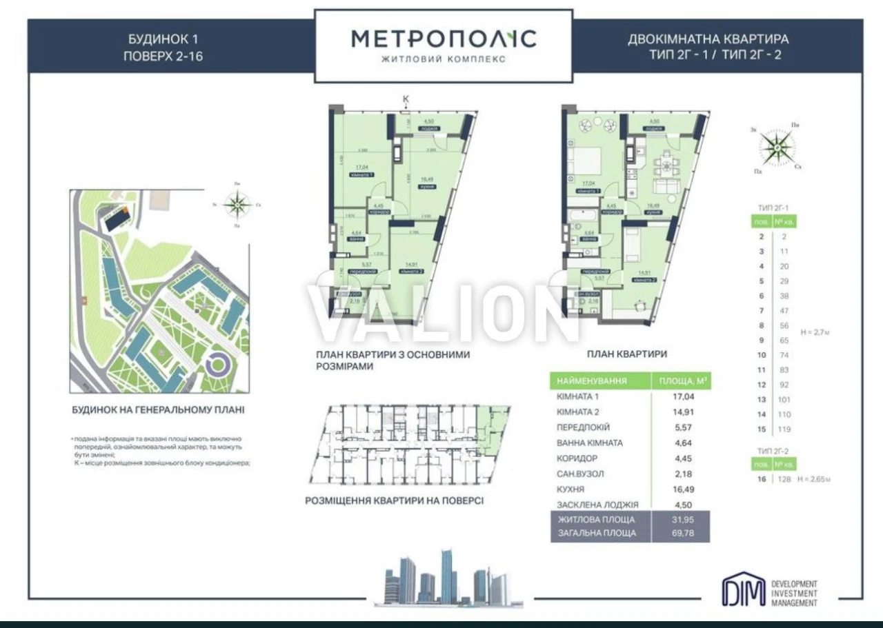 Продаж 2-к квартири, ЖК «Метрополіс», вулиця Заболотного, 1Б