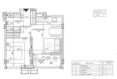 1-room apartment in ЖК Республіка