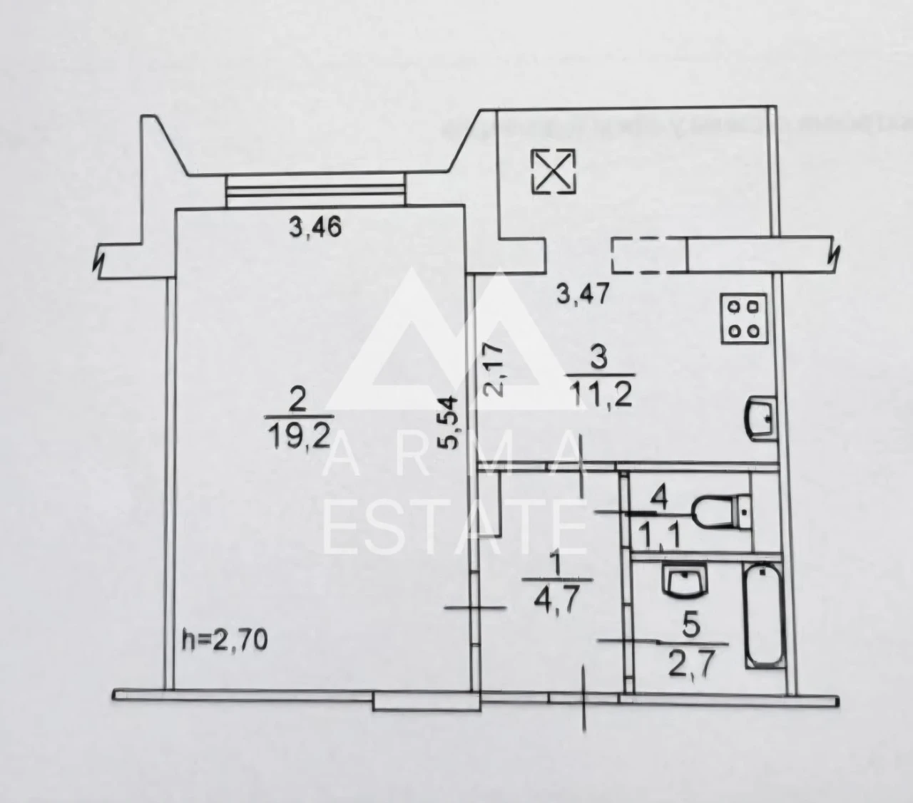 Продажа 1-комнатной квартиры 39 кв.м. ул. Северная, 2Г, станция метро Героев Днепра, улица Минская
