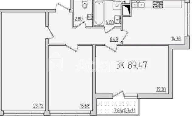 Продается 2-комнатная Дизайнерская квартира в ЖК 51 Жемчужин