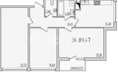 Продается 2-комнатная Дизайнерская квартира в ЖК 51 Жемчужин
