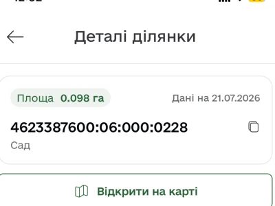 Продаж Ділянка під житлову забудову