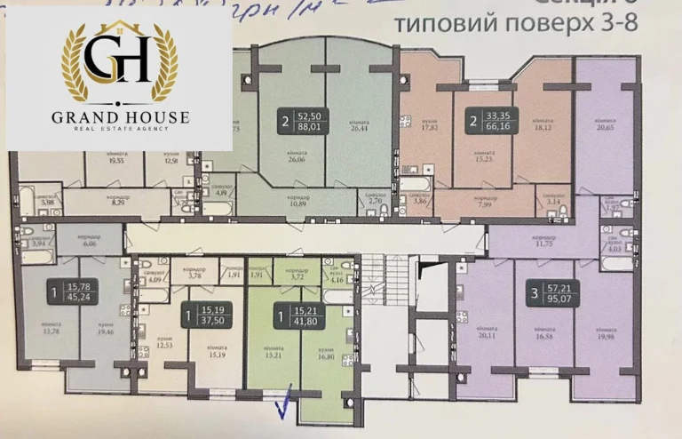Продам однокімнатну квартиру. ЖК Ковалівський (6 секція).