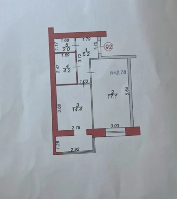 1кім.квартира ЖК Атлант