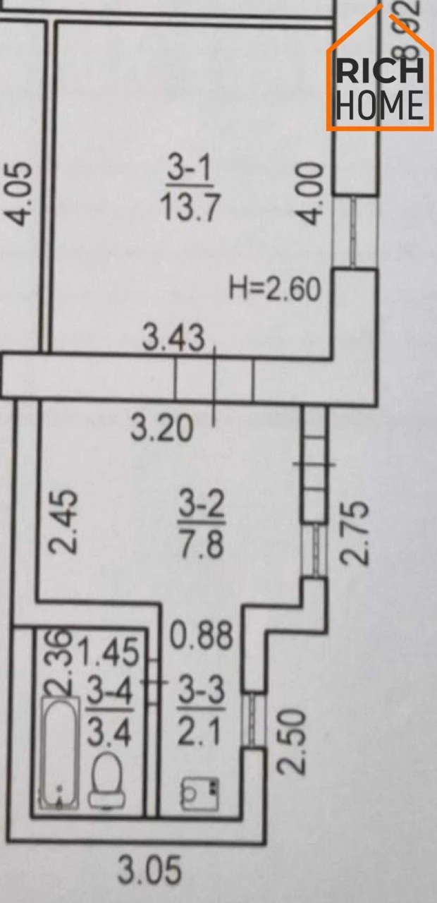 Продаж 1к жилкопу • 27 м² • поруч 45 школа • #147076