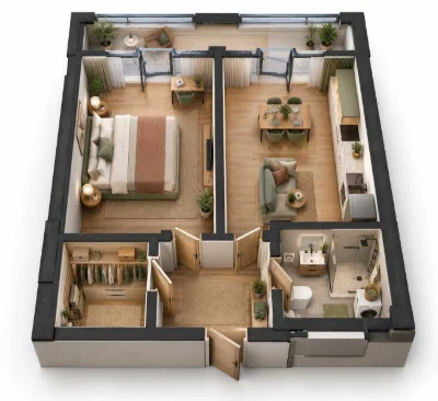 Продаж 1-кімнатної квартири 52,7 м² | ЖК Olympic Park | 21 п