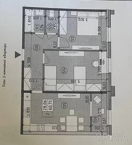 Sale of 2-room apartment in the residential complex "Nova Anglia"