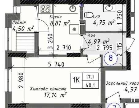 1-комнатная квартира 40,1 м² | БЕЗ КОМИССИИ ДЛЯ ПОКУПЦА
