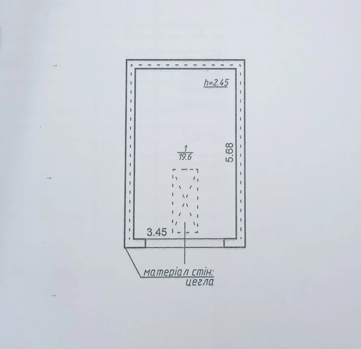 Гараж цегляний ГБК-22