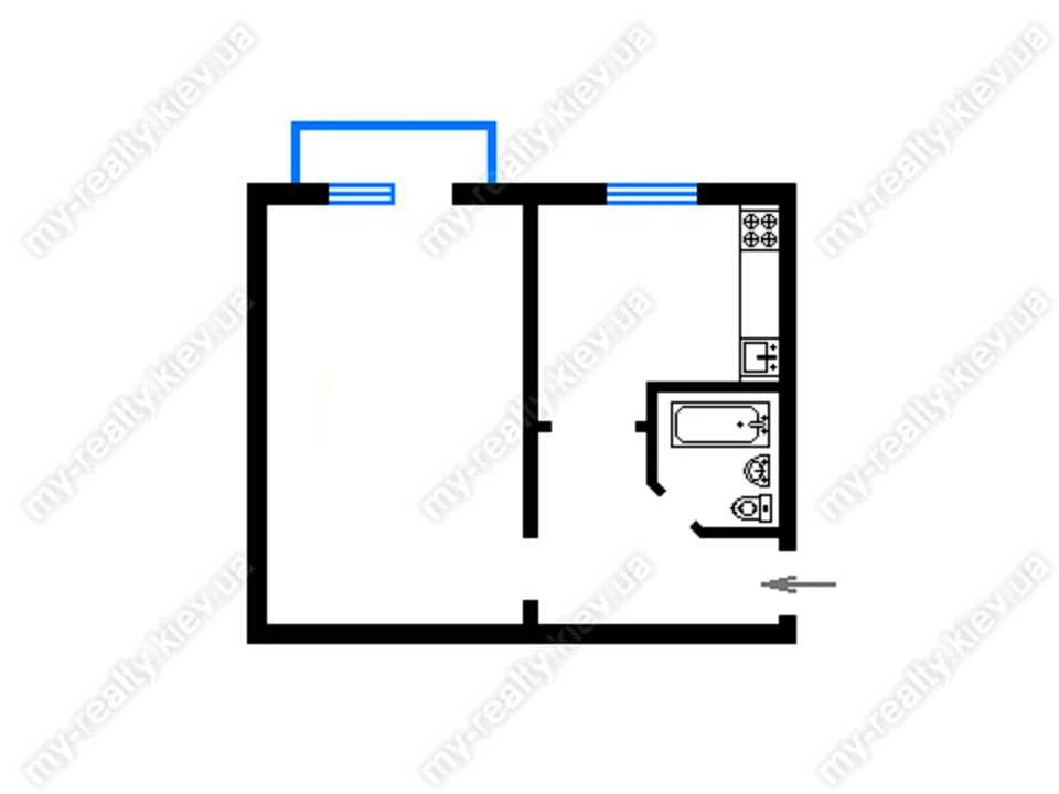 Apartment. Kyiv, Berezaysky Prospect.