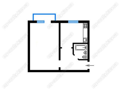 Apartment. Kyiv, Berezaysky Prospect.