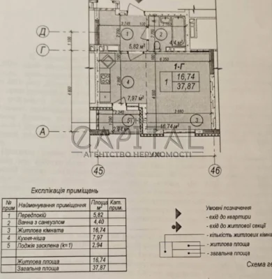 Apartment for Sale in ЖК Яскравий