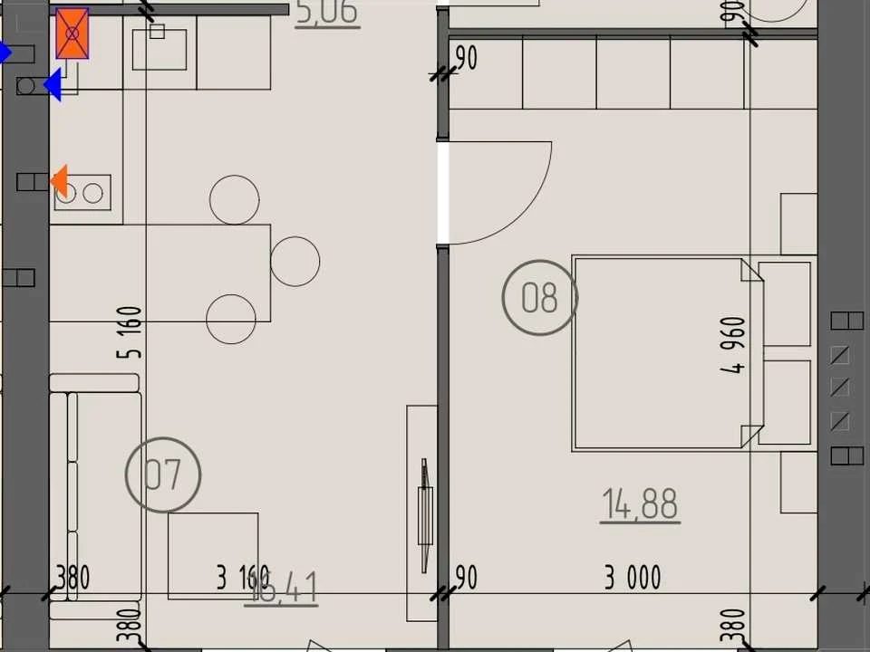 Apartment. Rivne, Novodvirska Street