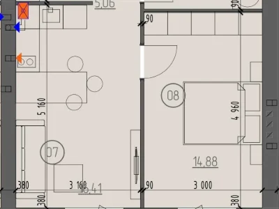 Apartment. Rivne, Novodvirska Street