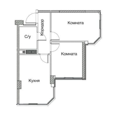 Продается 2-комнатная квартира