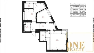 2-room apartment for sale 69 m2 in Podil Plasa residential complex, Shevchenkivskyi district, Podil