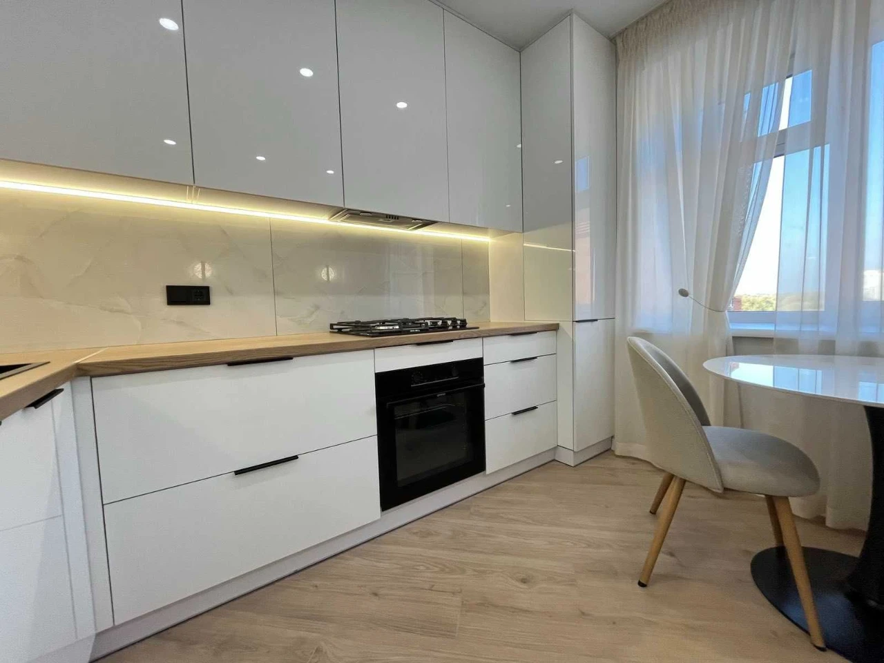1-bedroom apartment with a view of a park area