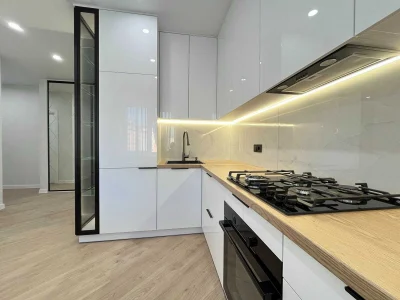 1-bedroom apartment with a view of a park area