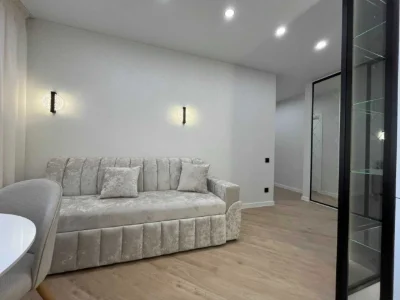 1-bedroom apartment with a view of a park area