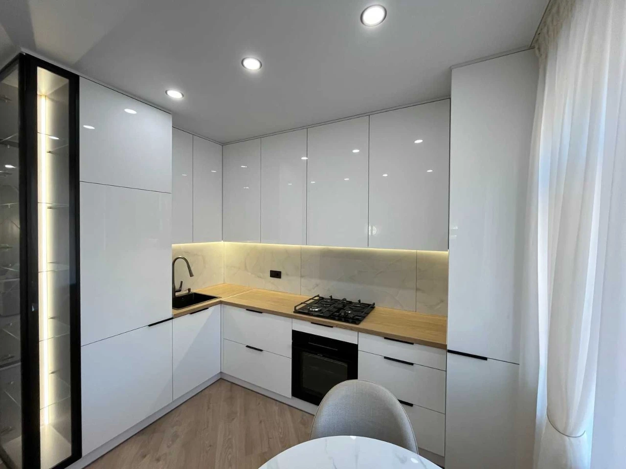 1-bedroom apartment with a view of a park area