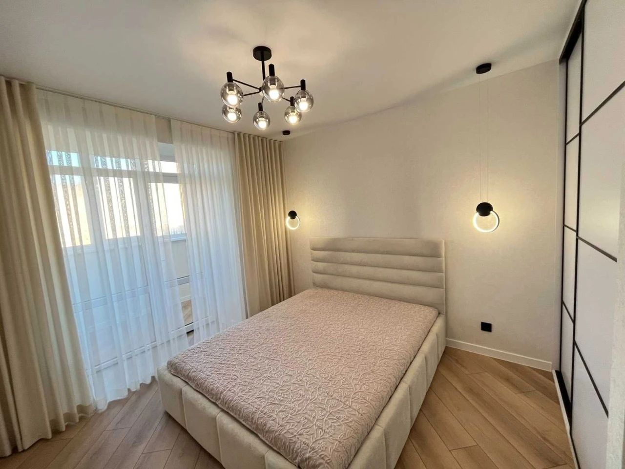 1-bedroom apartment with a view of a park area