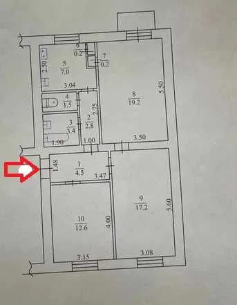 For Sale: Central 3-room Apartment – Stalinka – Poltavsky Shlyak