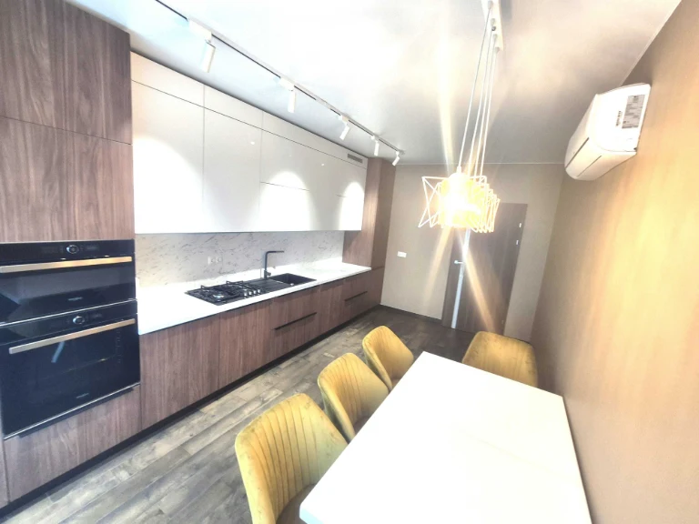 Modern apartment with renovation in a house near the lake. "HYDROPARK