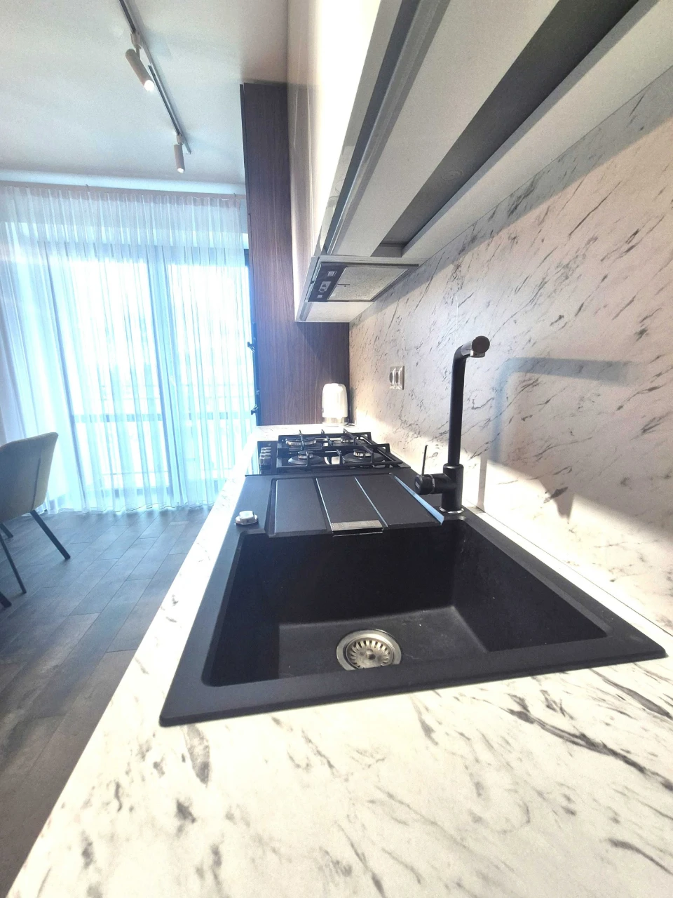 Modern apartment with renovation in a house near the lake. "HYDROPARK