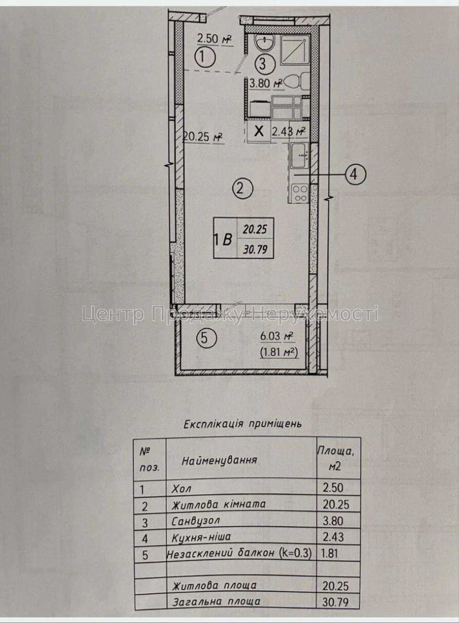 Продаж 1-кімн. квартири, 31 м², 20/25 поверх, ЖК "Вудсторія", Київ