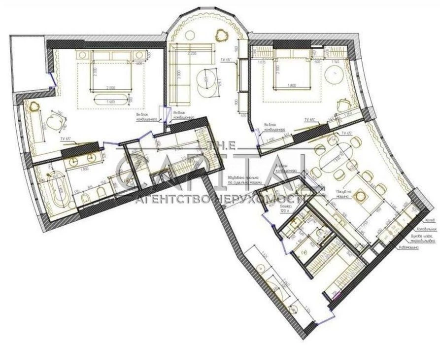 For sale 3 rooms (157m2) residential complex "Busov Hill" Pecherskyi district, Botanichny