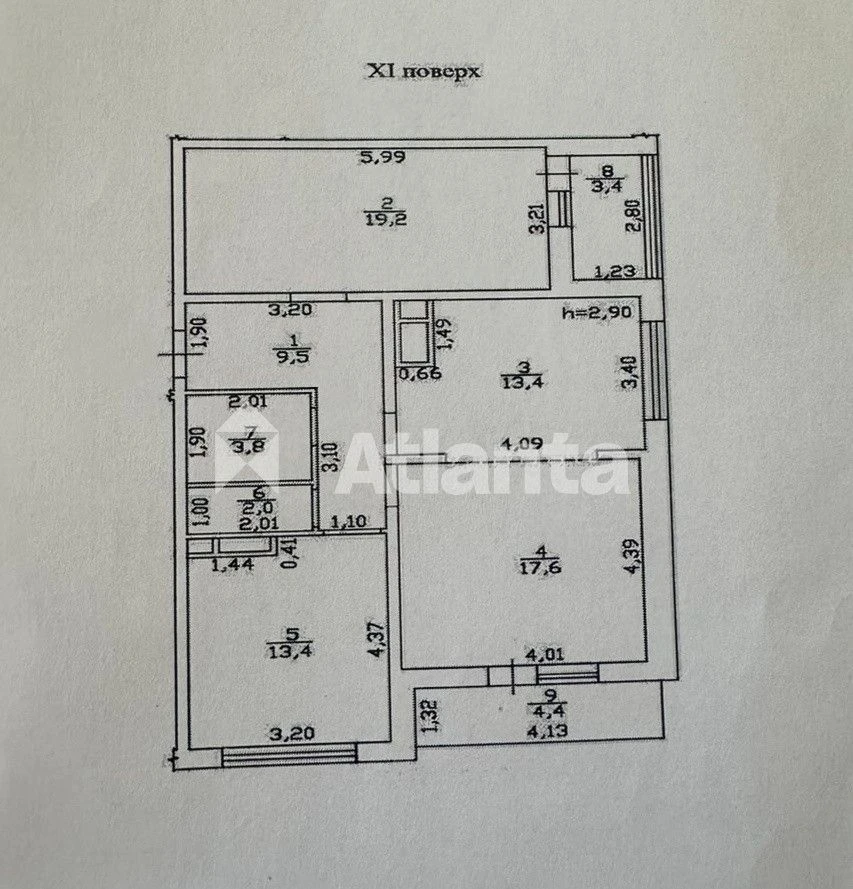 3-комнатная квартира на ул. Толбухина, ул. Краснова (86,7 кв.м.)