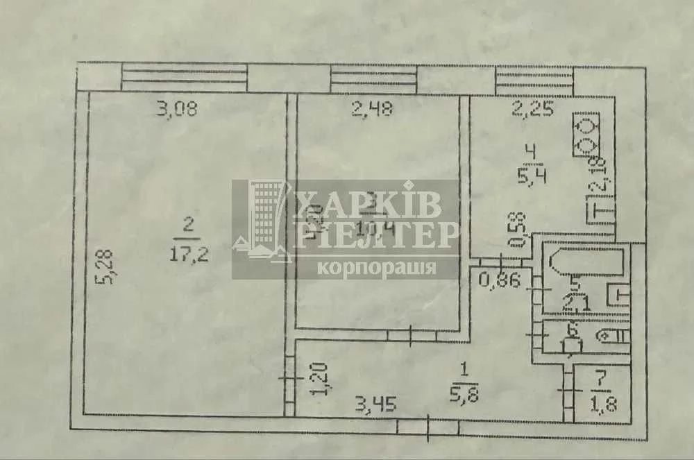 NM Продам 2-кімнатну квартиру на Салтівці, вул. Світла, 1.
