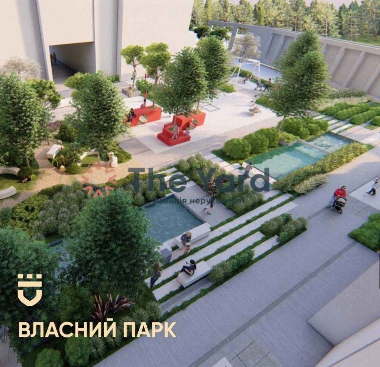 Вид на Батьківщину -Мати 1к - 47кв.м ЖК Едельдорф Хіллс - Ed