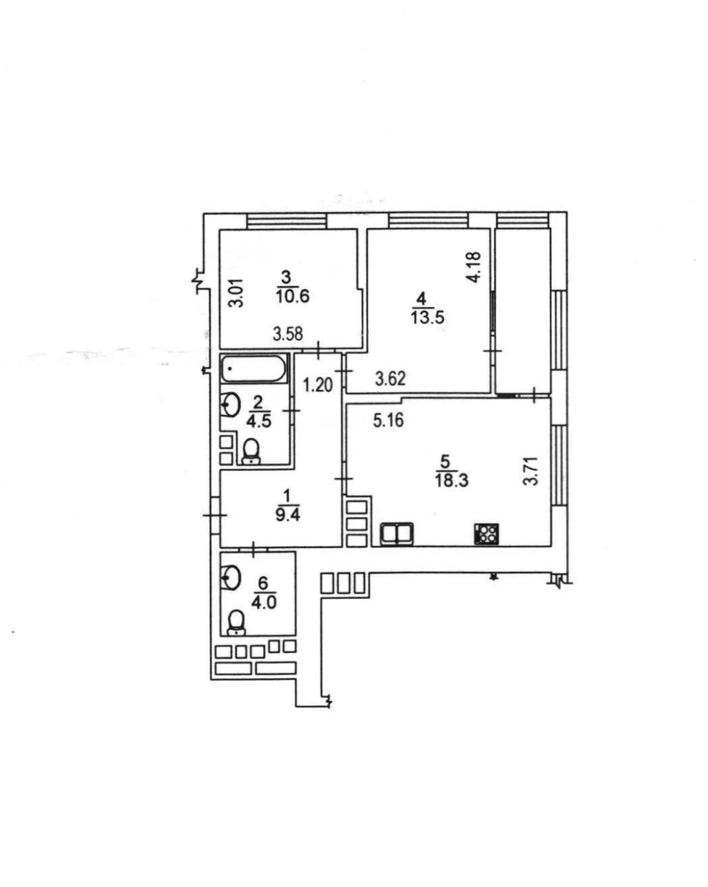 Продаж 2-кім. квартири 66,2 м² просп. Європейського Союзу, 4