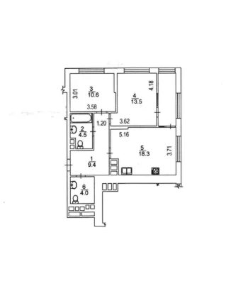 Продаж 2-кім. квартири 66,2 м² просп. Європейського Союзу, 4