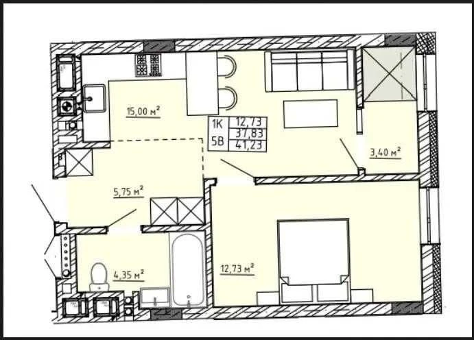Продажа 1-комнатной квартиры в ЖК Family House, ул. Пилипа Орлика