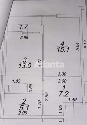 Продается однокомнатная квартира со стильным, современным ремонтом