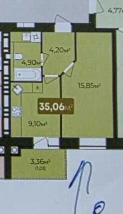 ЖК West Home — компактная 1-комнатная квартира на стадии сдачи ID:47099