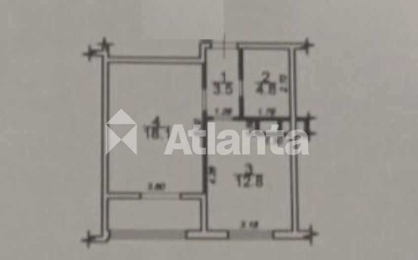 1-комнатная квартира 42 м² с ремонтом на улице Сахарова. Капитальный ремонт.