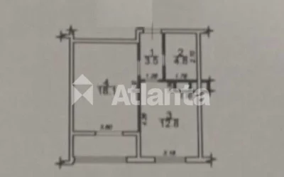 1-комнатная квартира 42 м² с ремонтом на улице Сахарова. Капитальный ремонт.